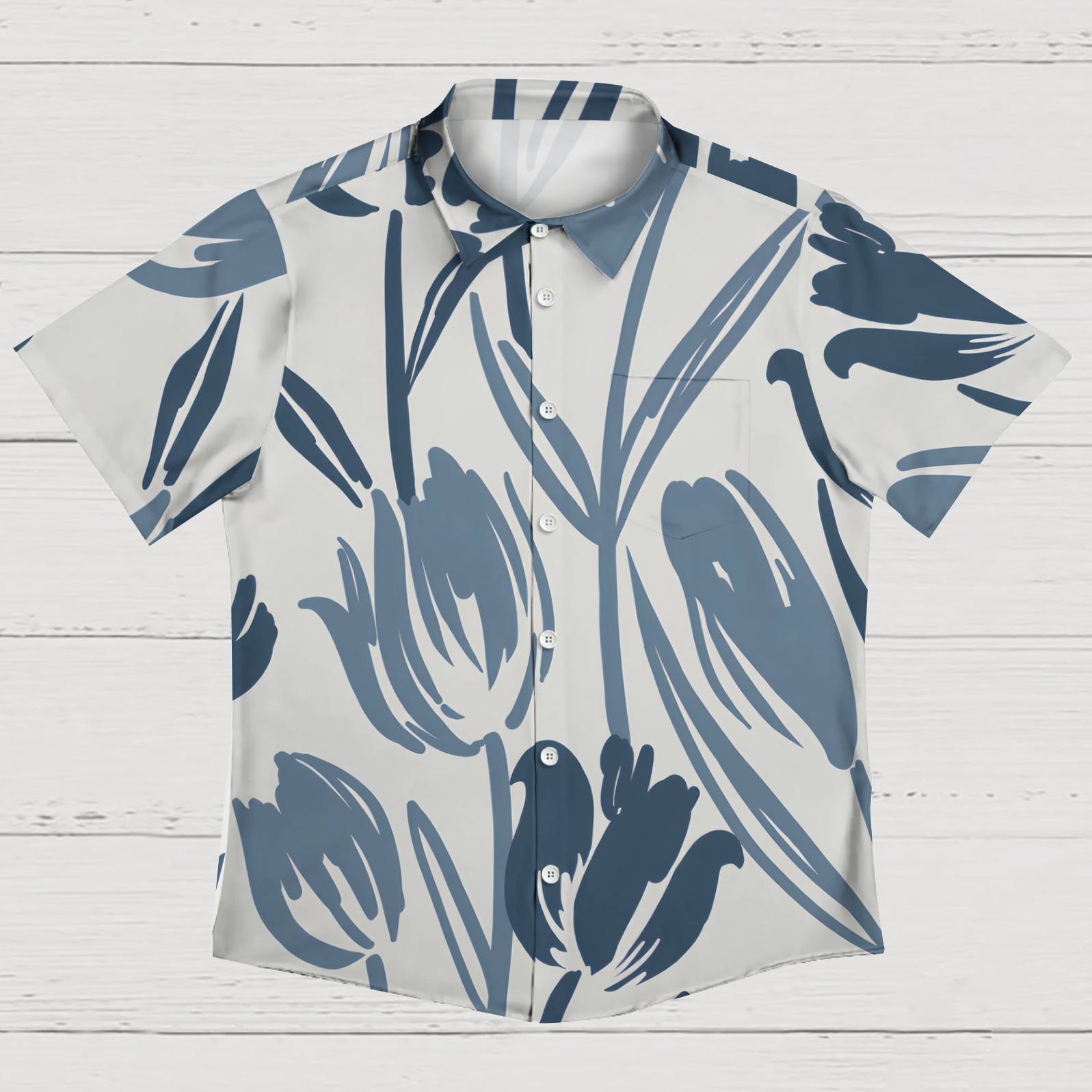 Coastal Adventure Men's Casual Shirt