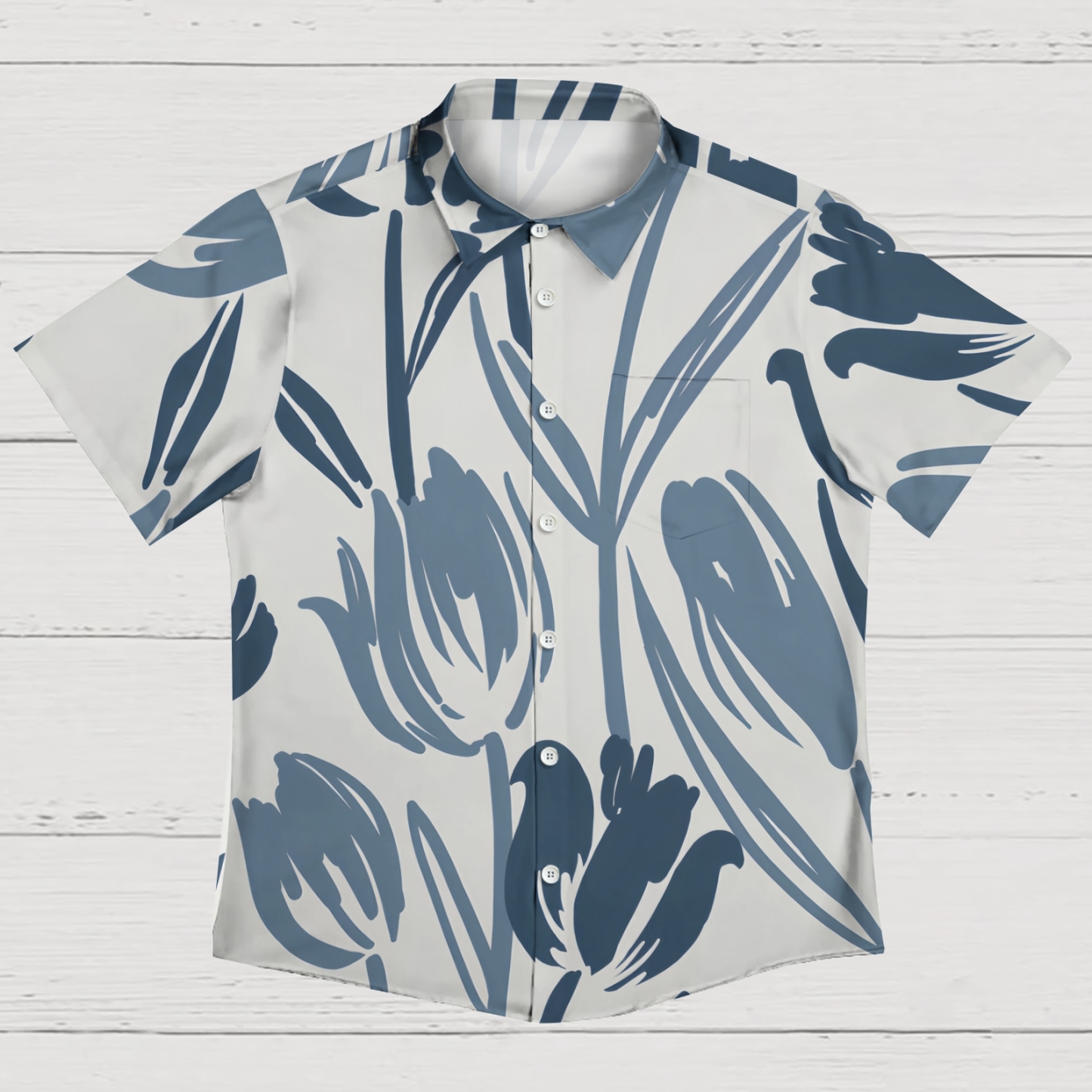 Coastal Adventure Men's Casual Shirt