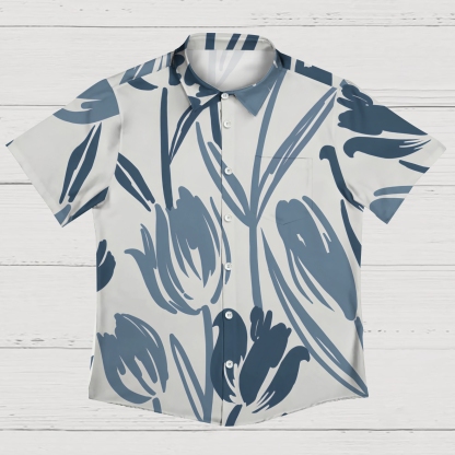Coastal Adventure Men's Casual Shirt