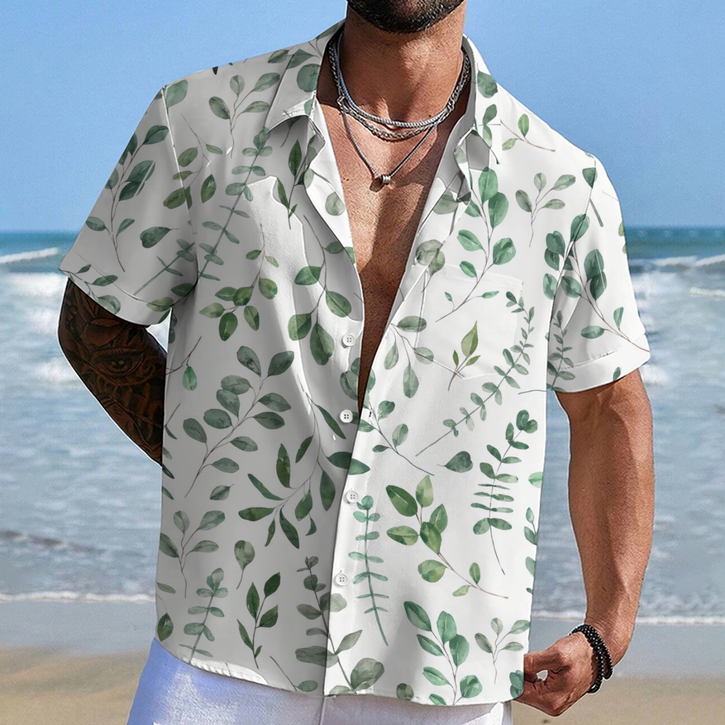 Island Hues Shirt Vibrant Vacation Wear Pods Shirt