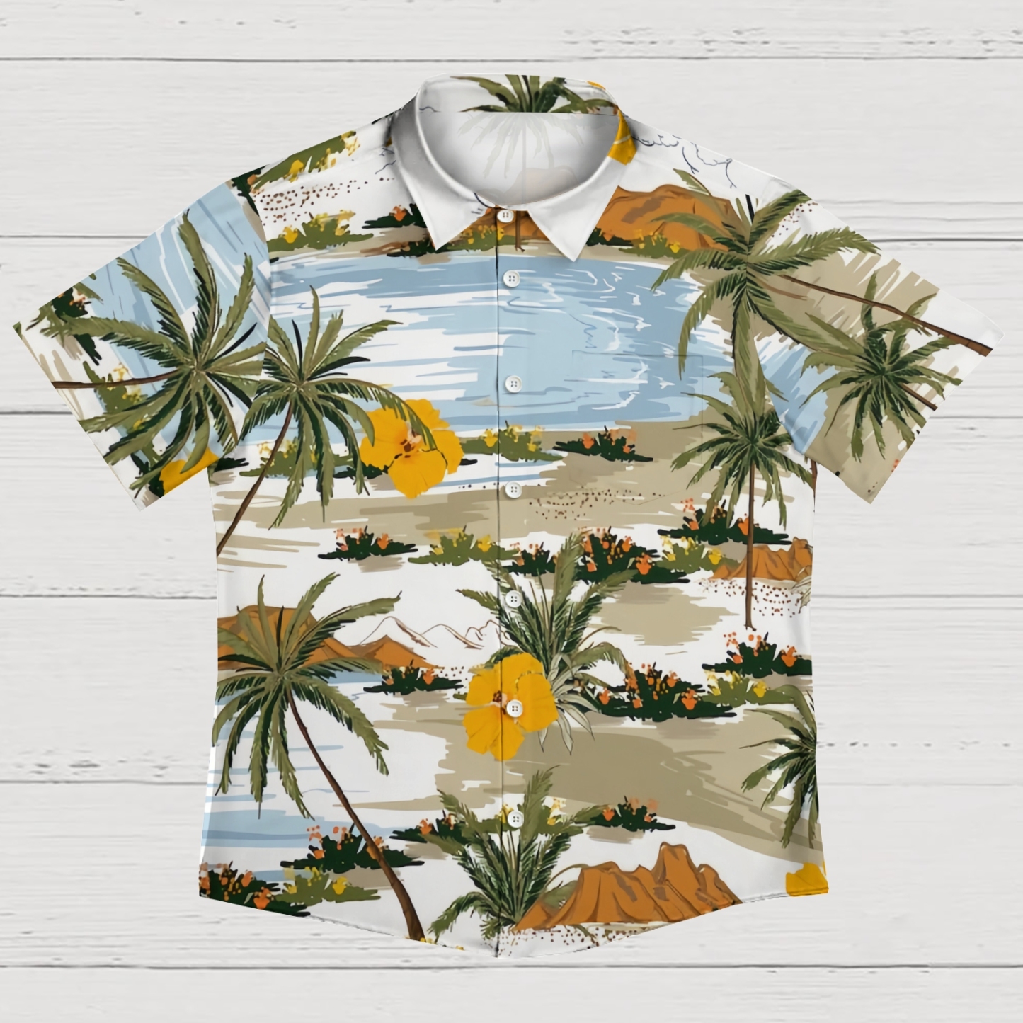 Hibiscus Horizon Shirt Floral Fantasy Pods Shirt