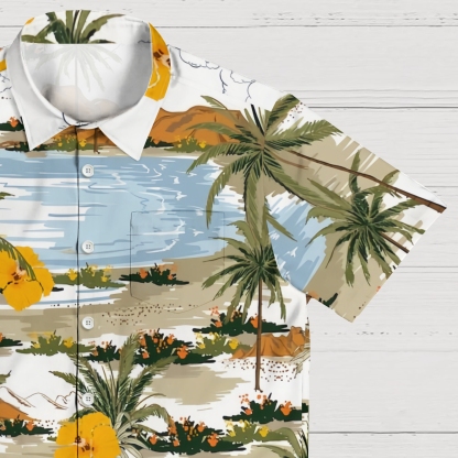 Hibiscus Horizon Shirt Floral Fantasy Pods Shirt