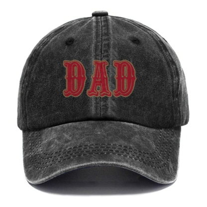 Happy Father's Day Funny Adjustable Vintage Washed denim material Cap
