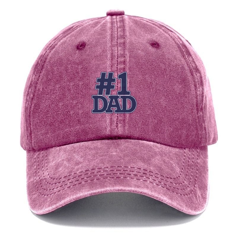 Happy Father's Day Funny Adjustable Vintage Washed denim material Cap