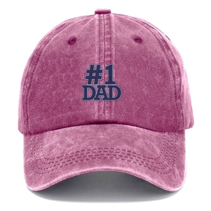 Happy Father's Day Funny Adjustable Vintage Washed denim material Cap