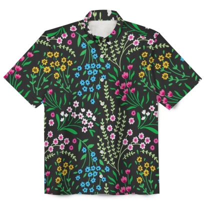 Casual Button Up Vintage Summer Men's Funny 120g Linen Short Sleeve Shirt