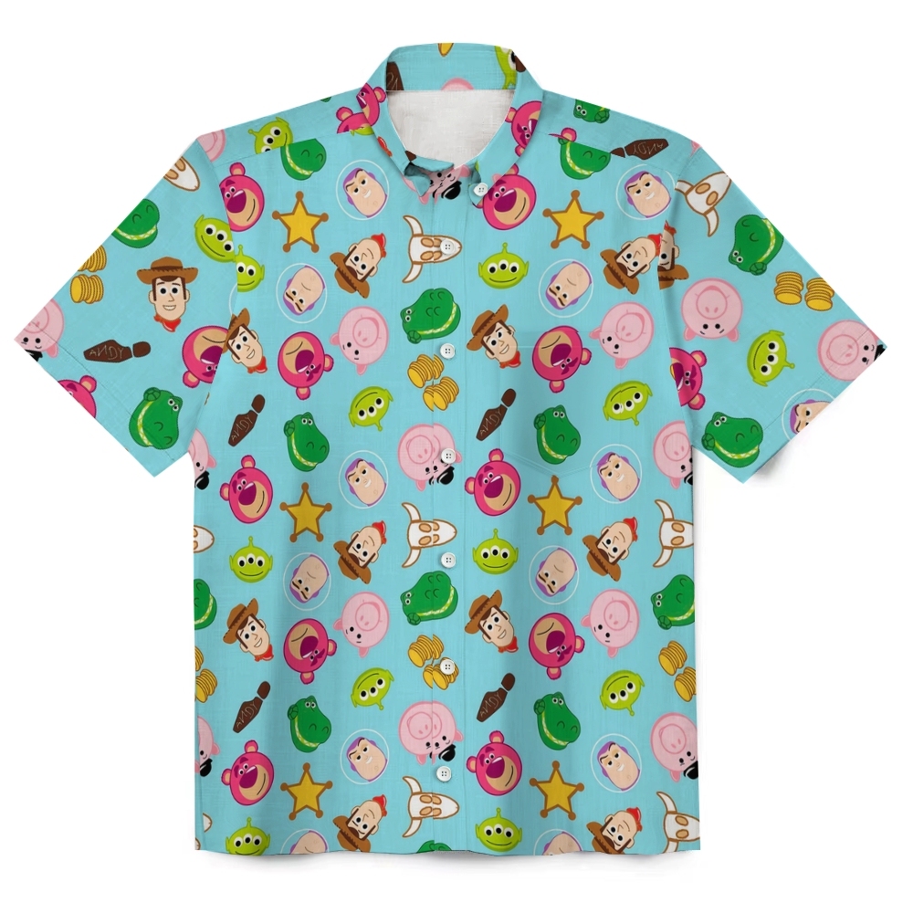 Casual Button Up Vintage Summer Men's Funny 120g Linen Short Sleeve Sh