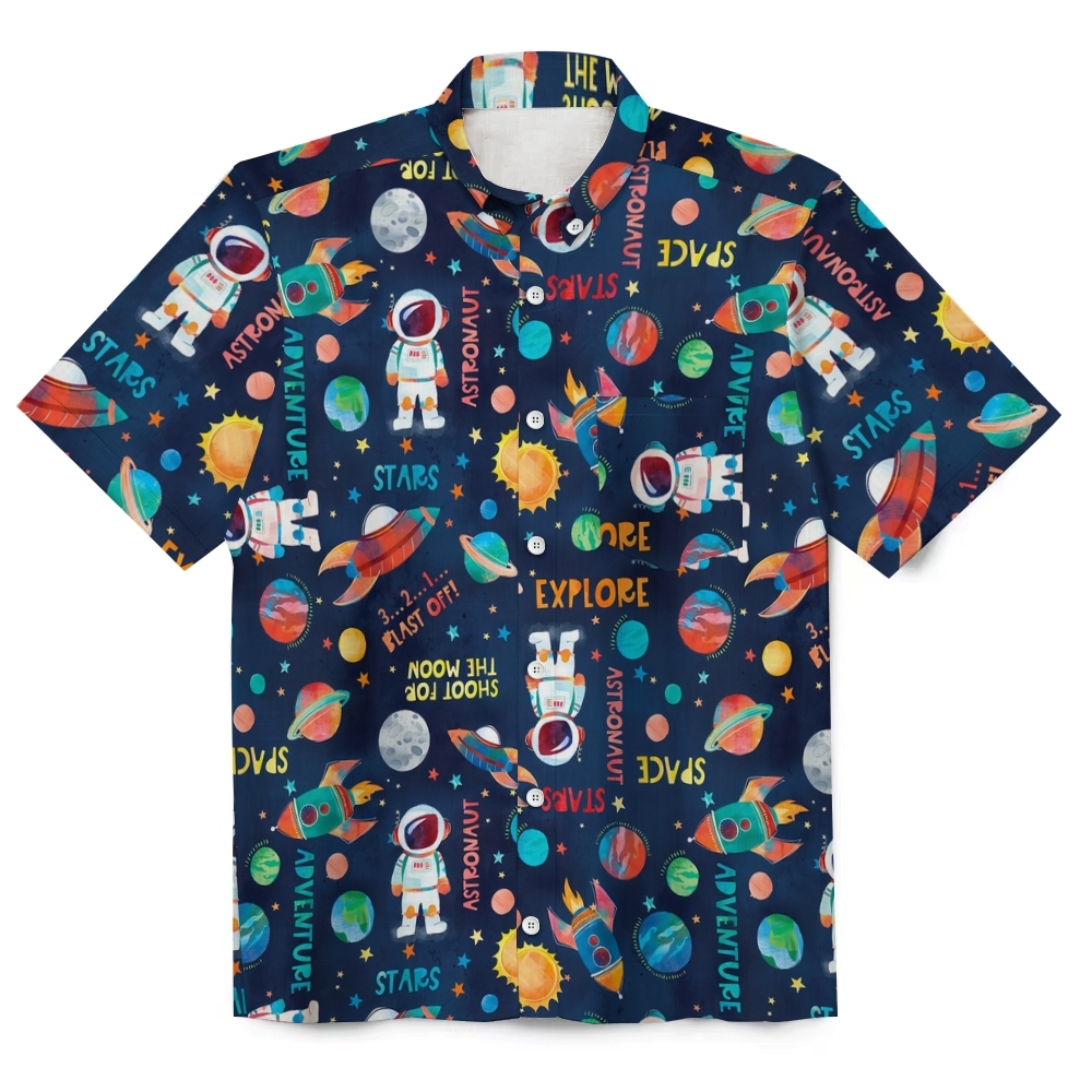 Casual Button Up Vintage Summer Men's Funny 120g Linen Short Sleeve Sh