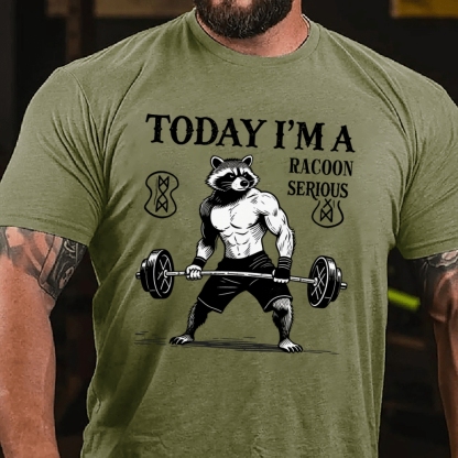 Today I'm a Serious Rocoon Men's Casual 100% Cotton T-shirt