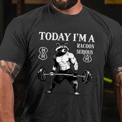 Today I'm a Serious Rocoon Men's Casual 100% Cotton T-shirt