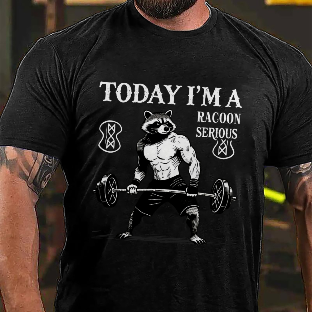 Today I'm a Serious Rocoon Men's Casual 100% Cotton T-shirt