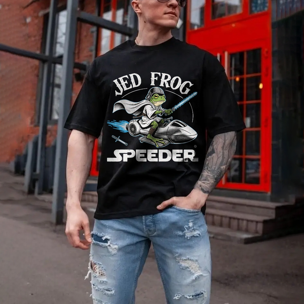 Jedi frog speeder Men's Funny 100% Cotton T-shirt