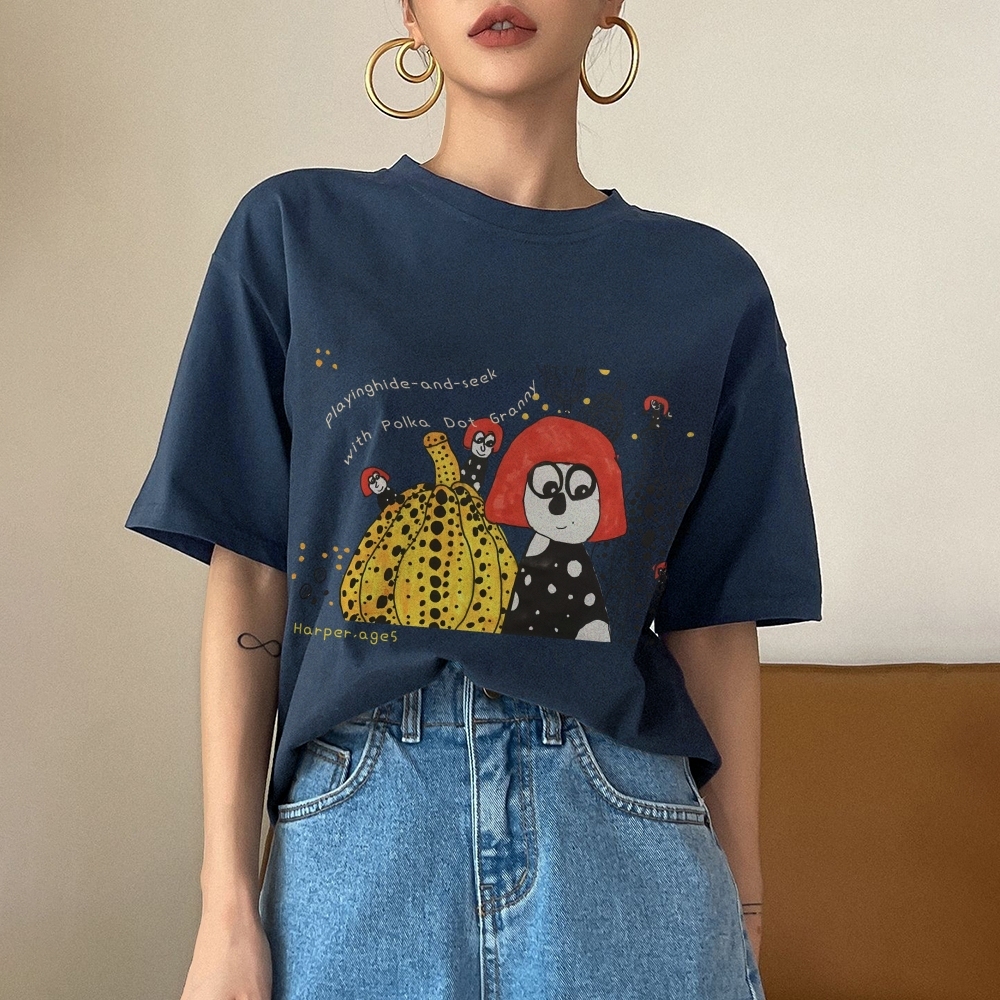 Polka Dot Queen - Yayoi Kusama Hand Painted Art from a Child's Mind T-shirt