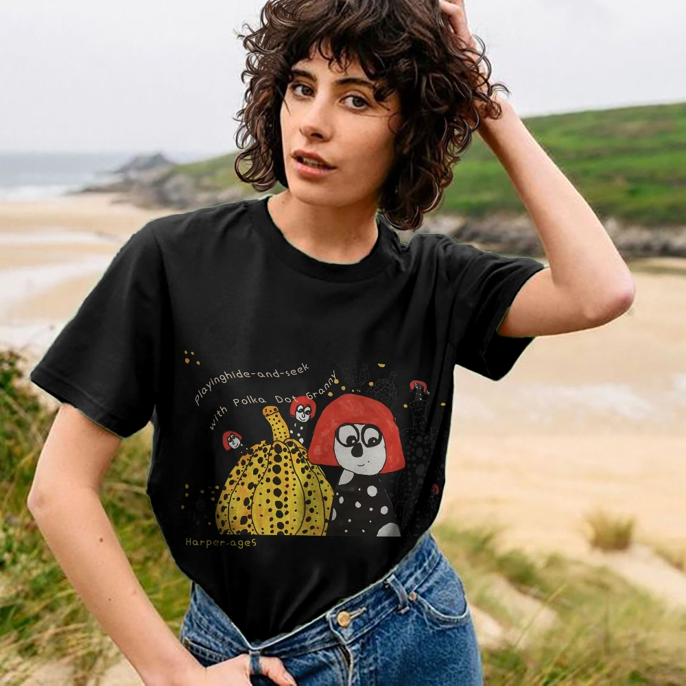 Polka Dot Queen - Yayoi Kusama Hand Painted Art from a Child's Mind T-shirt