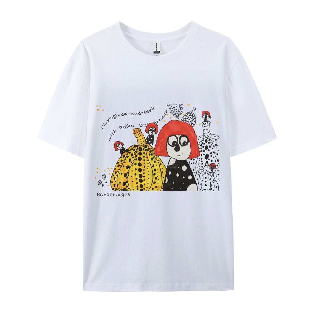 Polka Dot Queen - Yayoi Kusama Hand Painted Art from a Child's Mind T-shirt