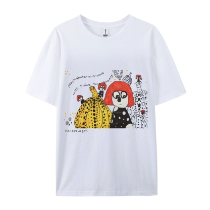 Polka Dot Queen - Yayoi Kusama Hand Painted Art from a Child's Mind T-shirt