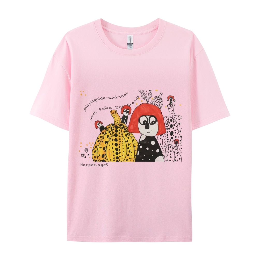 Polka Dot Queen - Yayoi Kusama Hand Painted Art from a Child's Mind T-shirt