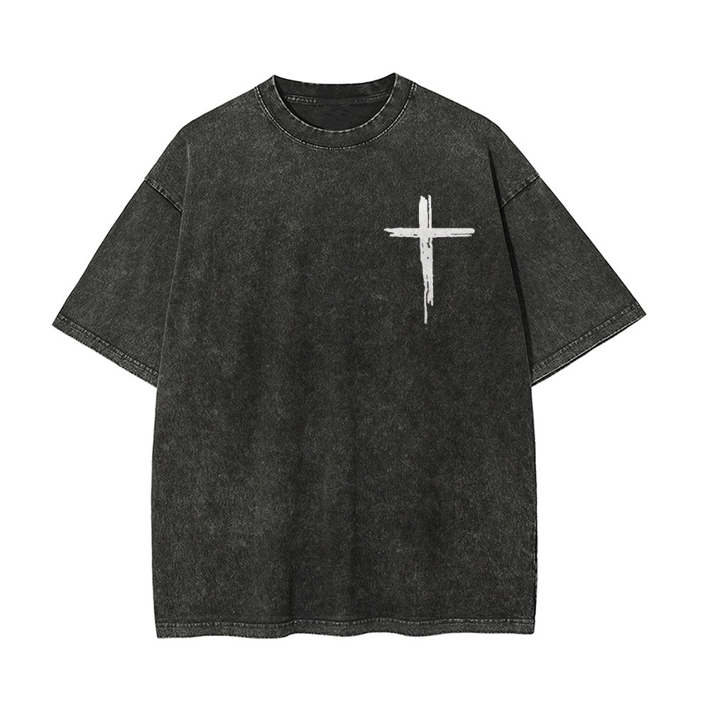 Jesus The Ultimate Deadlifter Chrsitian Casual Washed Cotton T-shirt