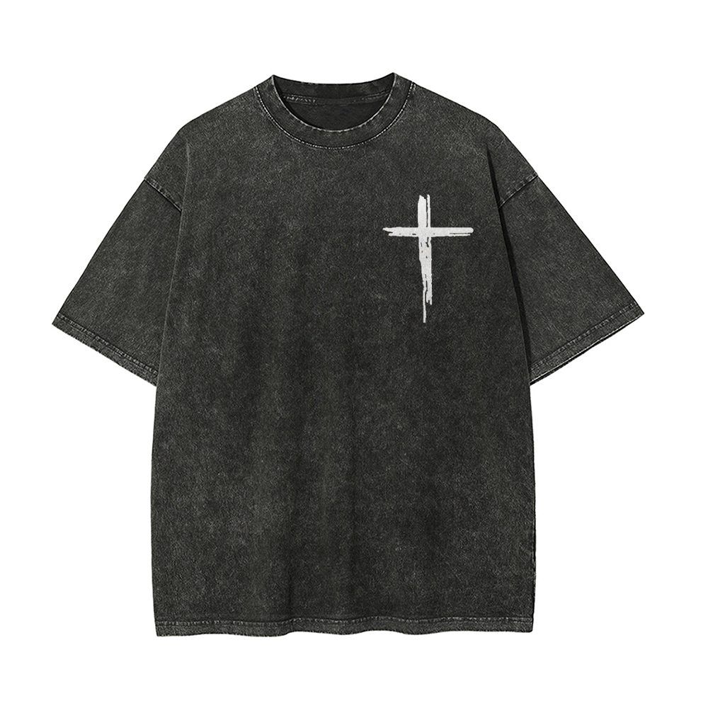 Jesus The Ultimate Deadlifter Chrsitian Casual Washed Cotton T-shirt
