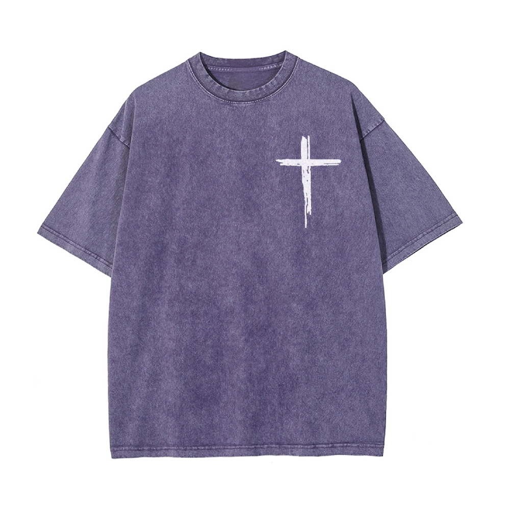 Jesus The Ultimate Deadlifter Chrsitian Casual Washed Cotton T-shirt