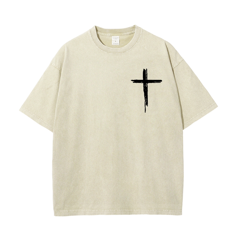 Jesus The Ultimate Deadlifter Chrsitian Casual Washed Cotton T-shirt