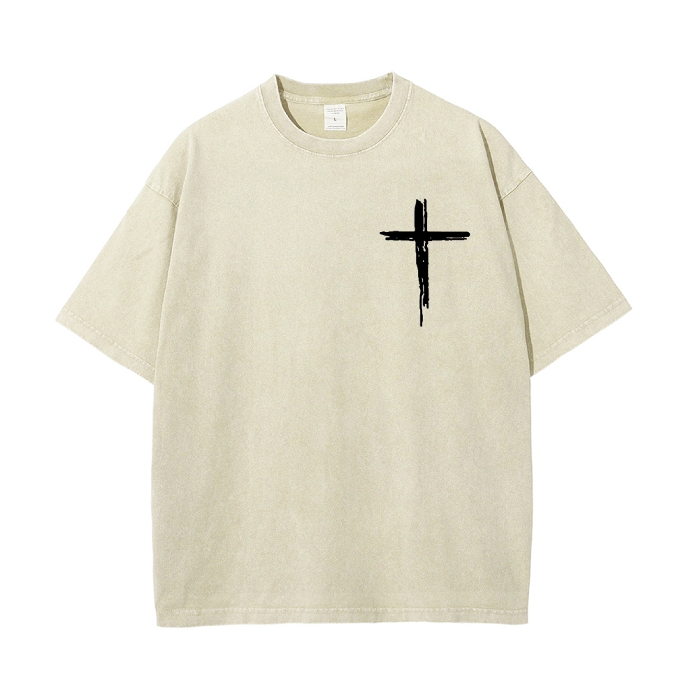 Jesus The Ultimate Deadlifter Chrsitian Casual Washed Cotton T-shirt