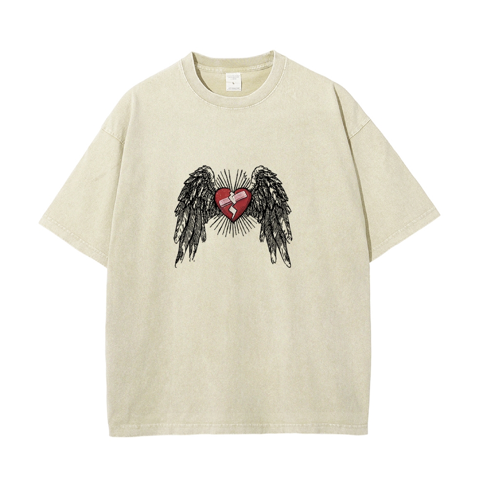 Jesus Heals Men's Casual Washed Cotton T-shirt