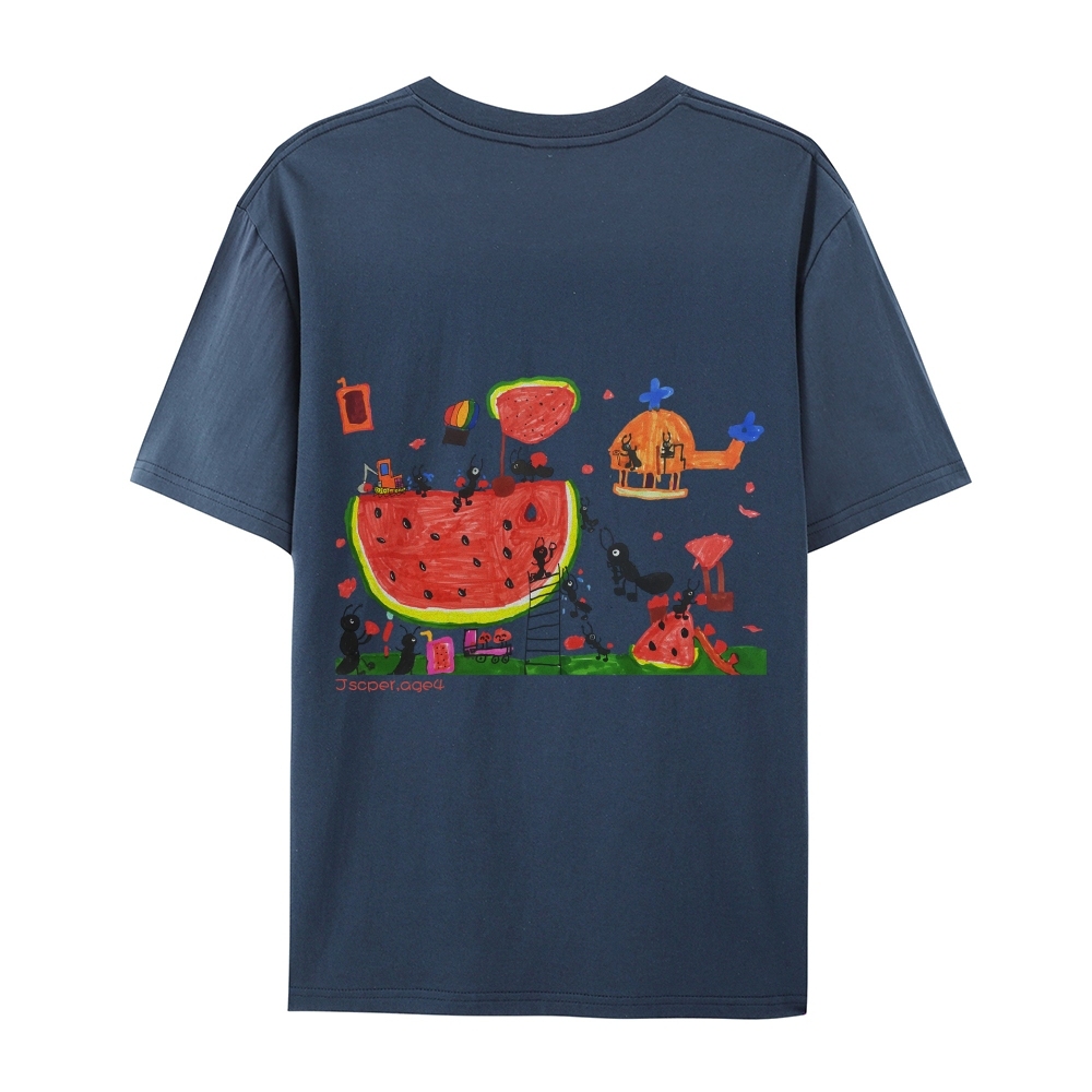 Ants And Watermelons Hand Painted Art from a Child's Mind T-shirt