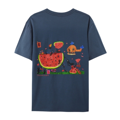 Ants And Watermelons Hand Painted Art from a Child's Mind T-shirt