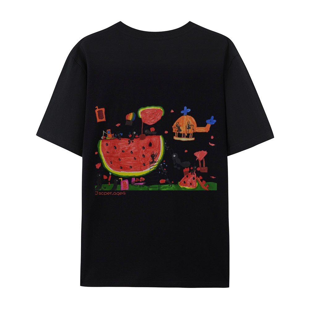 Ants And Watermelons Hand Painted Art from a Child's Mind T-shirt