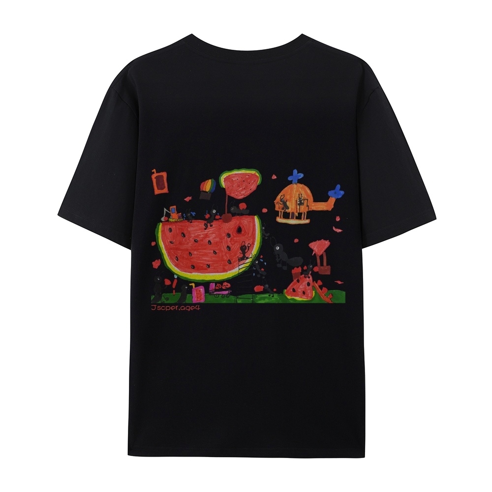 Ants And Watermelons Hand Painted Art from a Child's Mind T-shirt