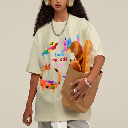 Milo's Cat Hand Painted Art from a Child's Hands T-shirt T-shirt