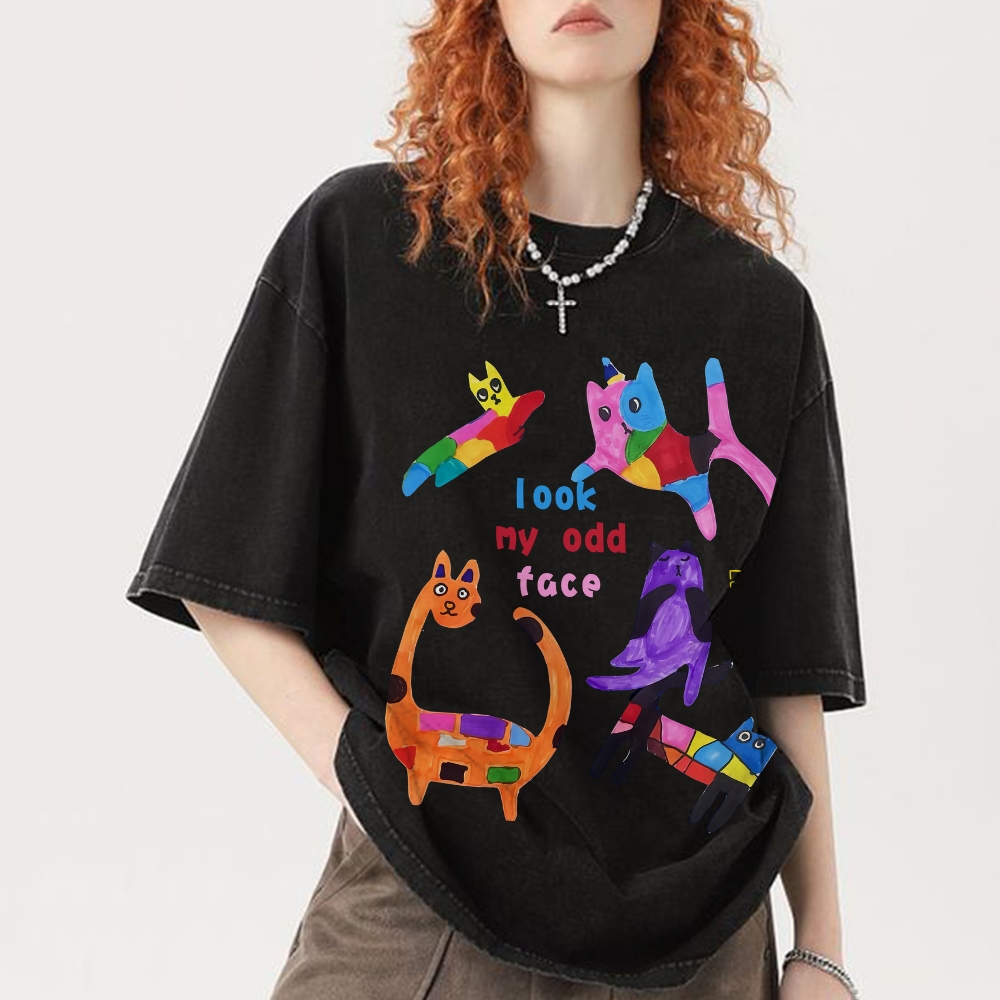 Milo's Cat Hand Painted Art from a Child's Hands T-shirt T-shirt