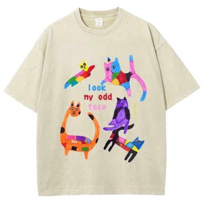 Milo's Cat Hand Painted Art from a Child's Hands T-shirt T-shirt