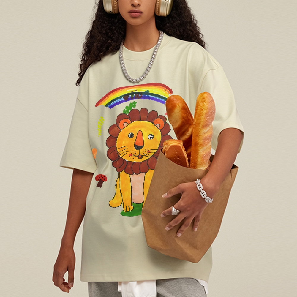 Lion King Hand Painted Art from a Child's Hands T-shirt