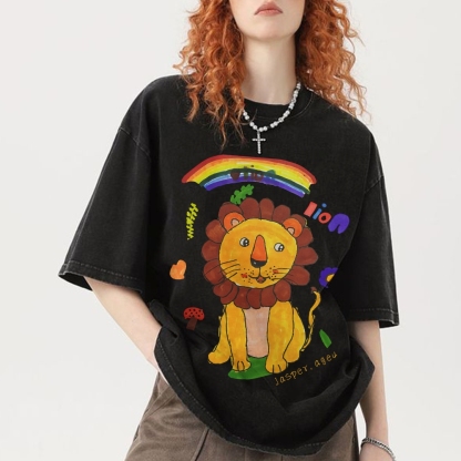 Lion King Hand Painted Art from a Child's Hands T-shirt