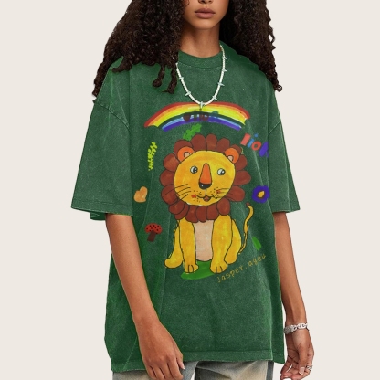 Lion King Hand Painted Art from a Child's Hands T-shirt