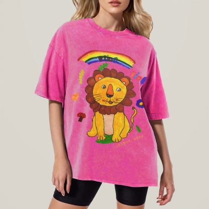 Lion King Hand Painted Art from a Child's Hands T-shirt