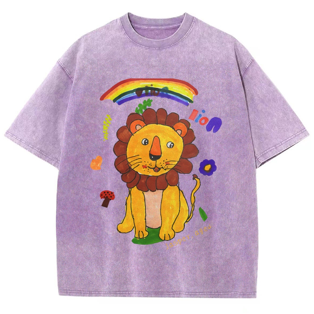 Lion King Hand Painted Art from a Child's Hands T-shirt