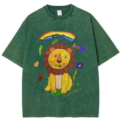 Lion King Hand Painted Art from a Child's Hands T-shirt