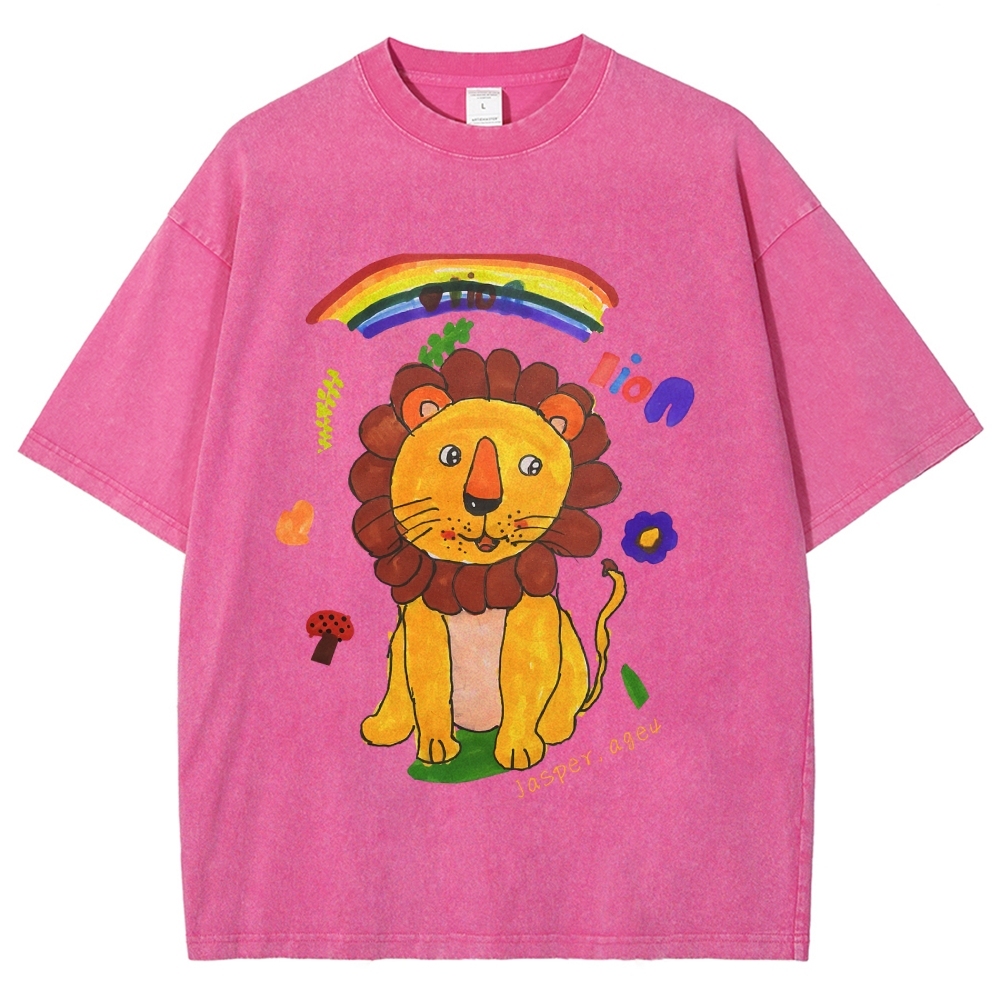 Lion King Hand Painted Art from a Child's Hands T-shirt