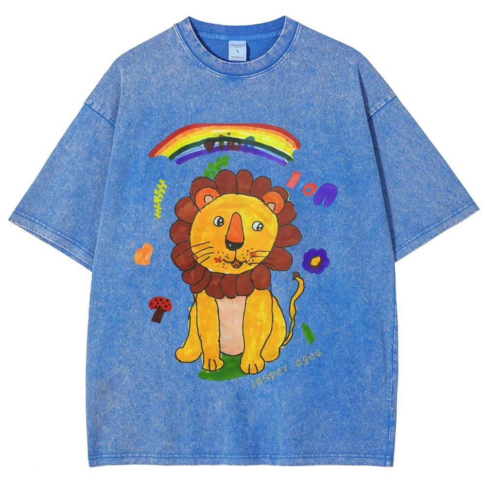 Lion King Hand Painted Art from a Child's Hands T-shirt