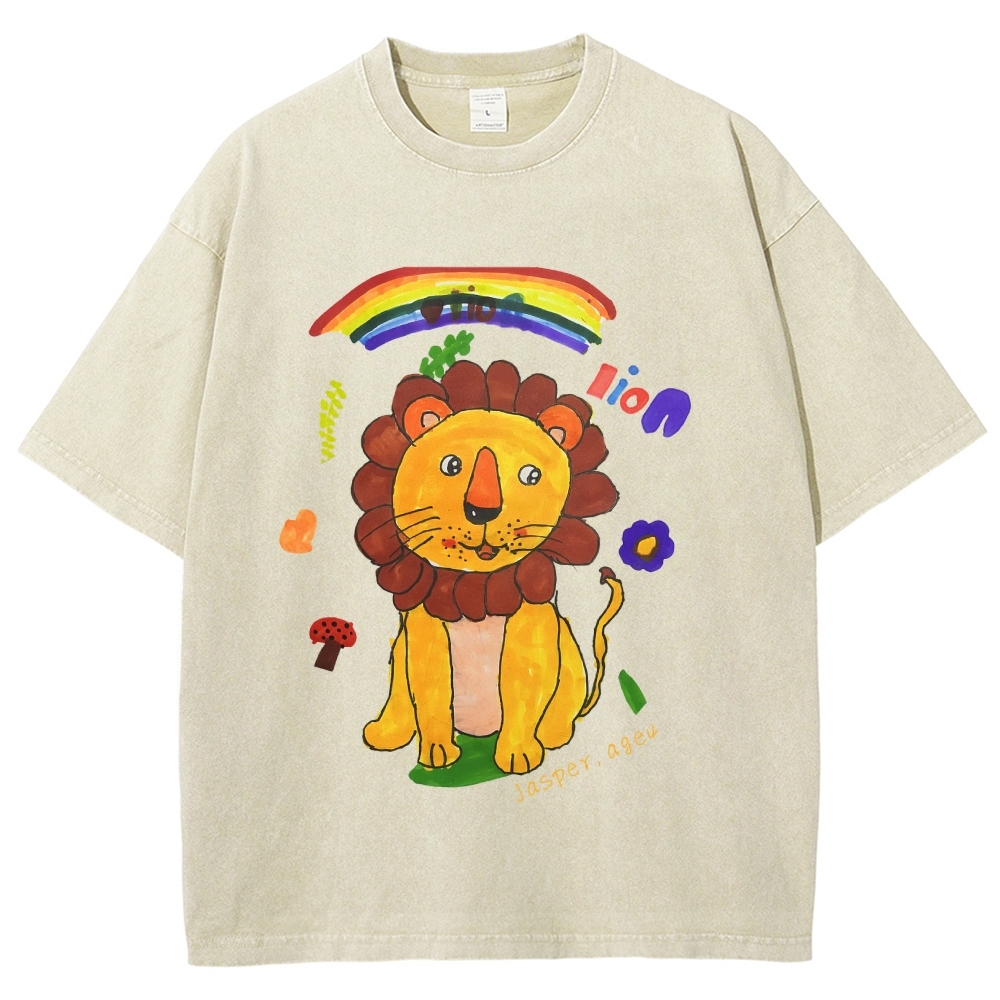 Lion King Hand Painted Art from a Child's Hands T-shirt