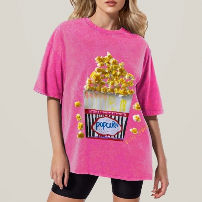 Delicious Popcorn Hand Painted Art from a Child's Hands T-shirt