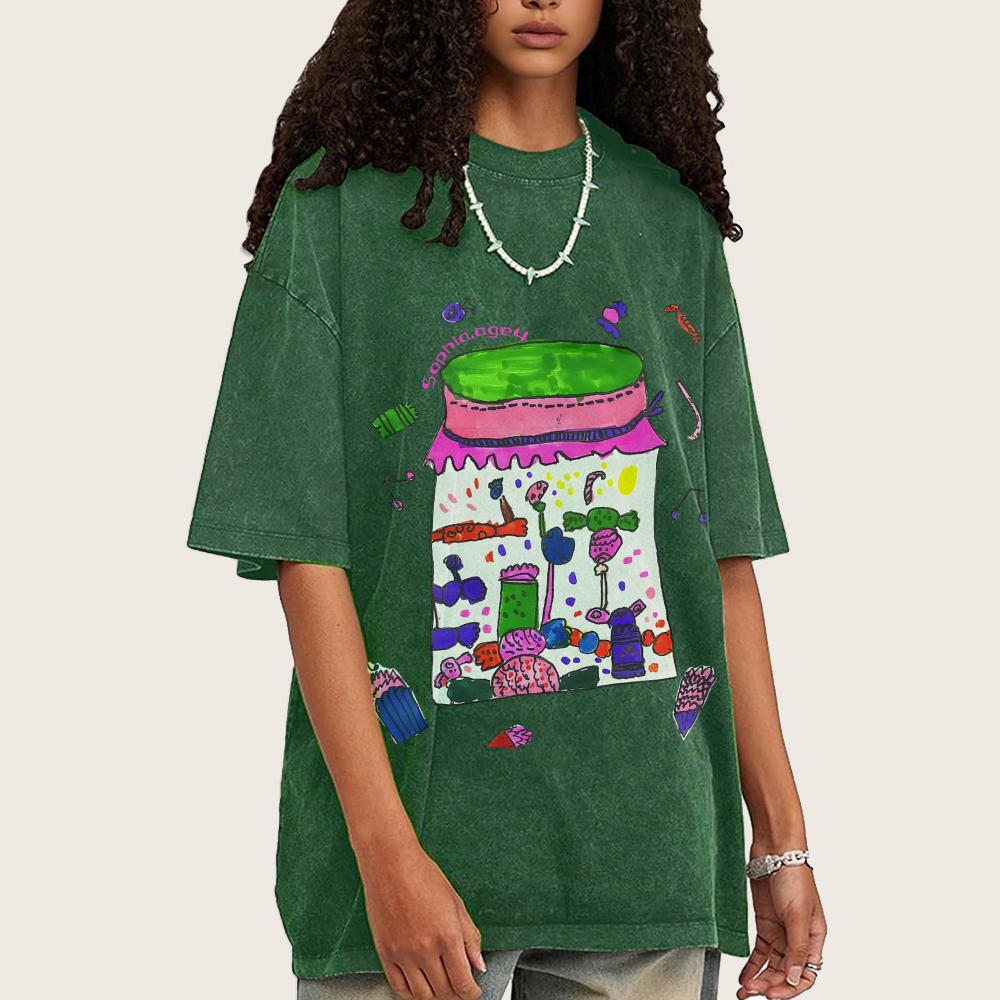 Jars Full Of Candy Hand Painted Art from a Child's Hands T-shirt