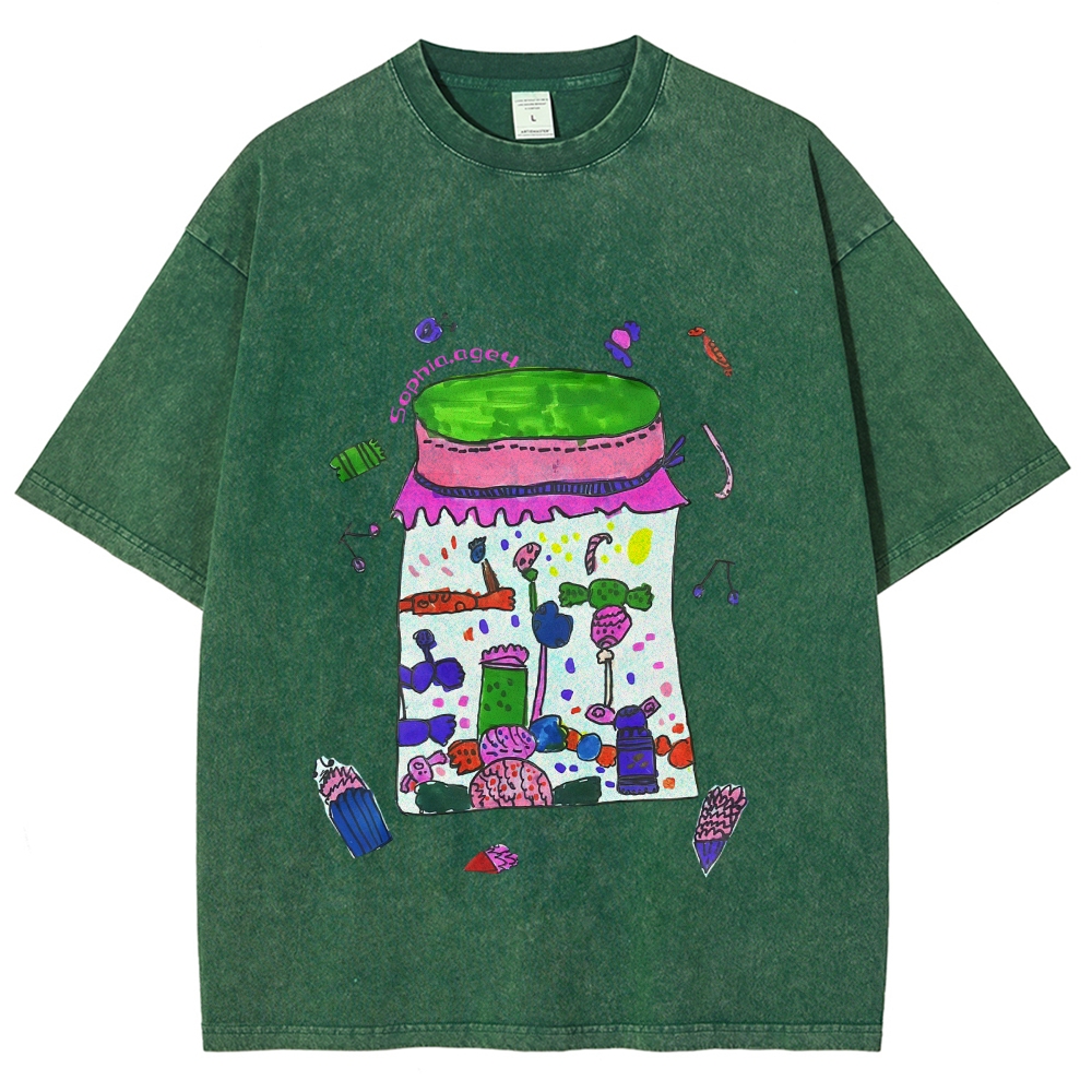 Jars Full Of Candy Hand Painted Art from a Child's Hands T-shirt