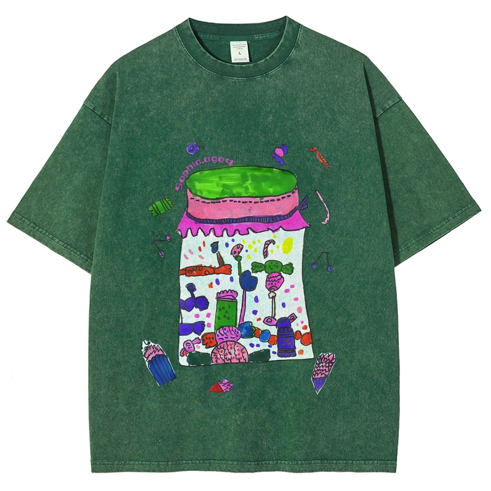 Jars Full Of Candy Hand Painted Art from a Child's Hands T-shirt