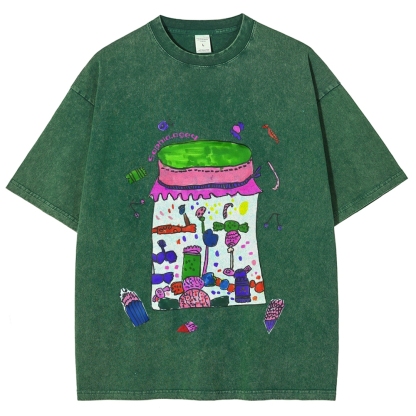 Jars Full Of Candy Hand Painted Art from a Child's Hands T-shirt