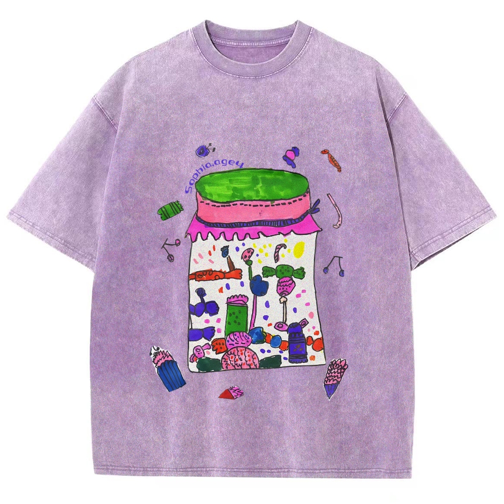 Jars Full Of Candy Hand Painted Art from a Child's Hands T-shirt