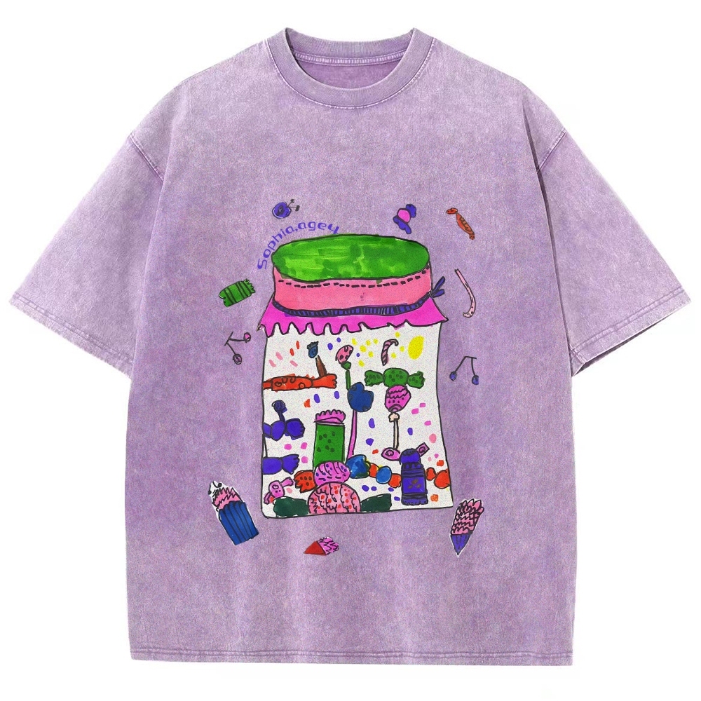 Jars Full Of Candy Hand Painted Art from a Child's Hands T-shirt